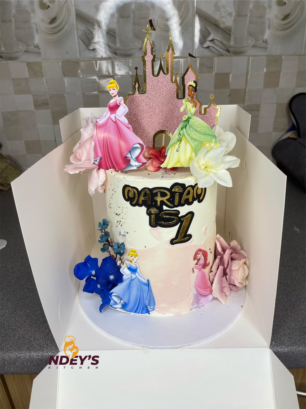 Red velvet with princess theme | Purely From Home